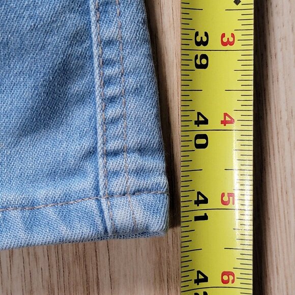 Vintage Levis Orange Tab Jeans Mens 38 x 32 Denim Straight Stretch Blue USA Made - Picture 13 of 16